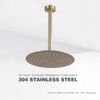 10 Inches Ceiling Mount Shower Arm and Flange, Champagne Bronze