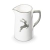 GMUNDNER KERAMIK Water Jug Capacity: 0.7 Litres Grey Deer Crockery