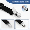 HAOYULUO Pack of 16 adjustable bed sheet straps, elastic bed