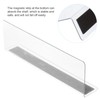 ULTECHNOVO 6Pcs Clear Shelf Divider Baffle, Closet Plastic Separator Shelf