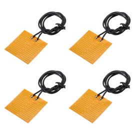 MECCANIXITY Heater Film Heating Plate, 4.2W 5V Polyimide Heat Pad, Adhesive PI Heater Elements Film 32mmx32mm Heater Strip for Constant Temperature, Pack of 4