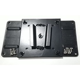 PAW International 200 x 100mm RV TV Adapter Attached to a Steel TV Bracket | to Slide into Steel Wall Mount (not Polymer Wall Mounts)