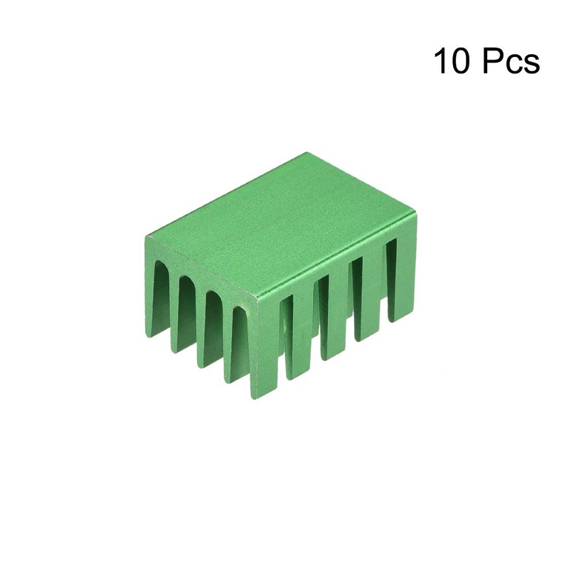 sourcing map 10pcs Cross Shaped Notch Heatsink for MOS GPU