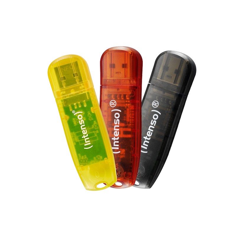 Intenso Rainbow Line USB 2.0 Flash Drive 3 x 32