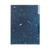 Midori 3 Pocket Holder A5 35478 Starry Sky Pattern | File Clear Holder