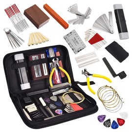 Hsthe Sea 72PCS Guitar Tool Kit Guitar Tool Repairing Maintenance Tool Kit For Electric Guitar Bass For Electric Guitars Basses etc