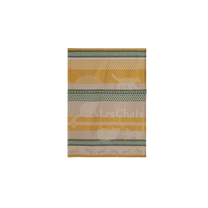 Coucke Les Chat Jacquard Cotton Towel, 20" x 30", 100%