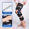 Hinged Knee Brace ROM Post Op Knee Immobilizer Adjustable Knee
