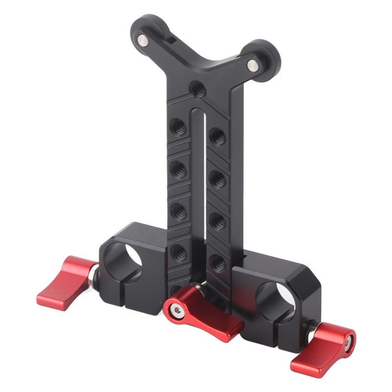 Long Lens Support Height Adjustable 15mm Rod Hole Aluminum Alloy