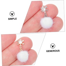 Vaguelly 4Pcs Adorable Nail Fluffy Balls Chic Plush Nail Art Accessories for and Artificial Nails Friends and Family Stylish DIY Decoration