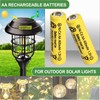 AA 400mAh 1.2V NiCd Rechargeable Solar Batteries for Outdoor Flower