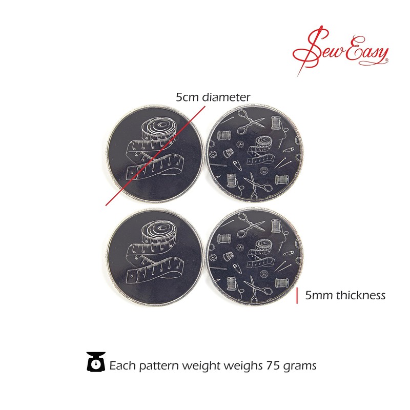 Sew Easy Fabric Weights for Sewing, Crafts, Patterns, Dressmaking, Quilting,