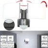 Lunartec Wall Lamp: Duo LED Outdoor Wall Spotlight with Motion