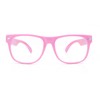 Classic Vintage Clear Lens Sunglasses Retro 80's Baby Pink Frame