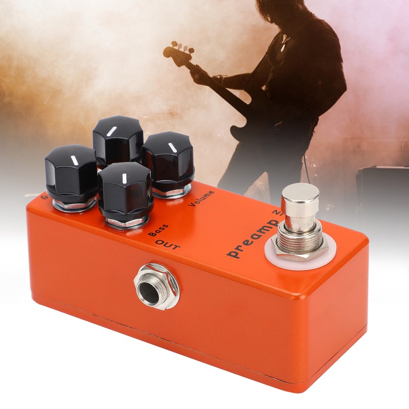 Preamp Guitar Effect Pedal Override B Box True Bypass Instrument