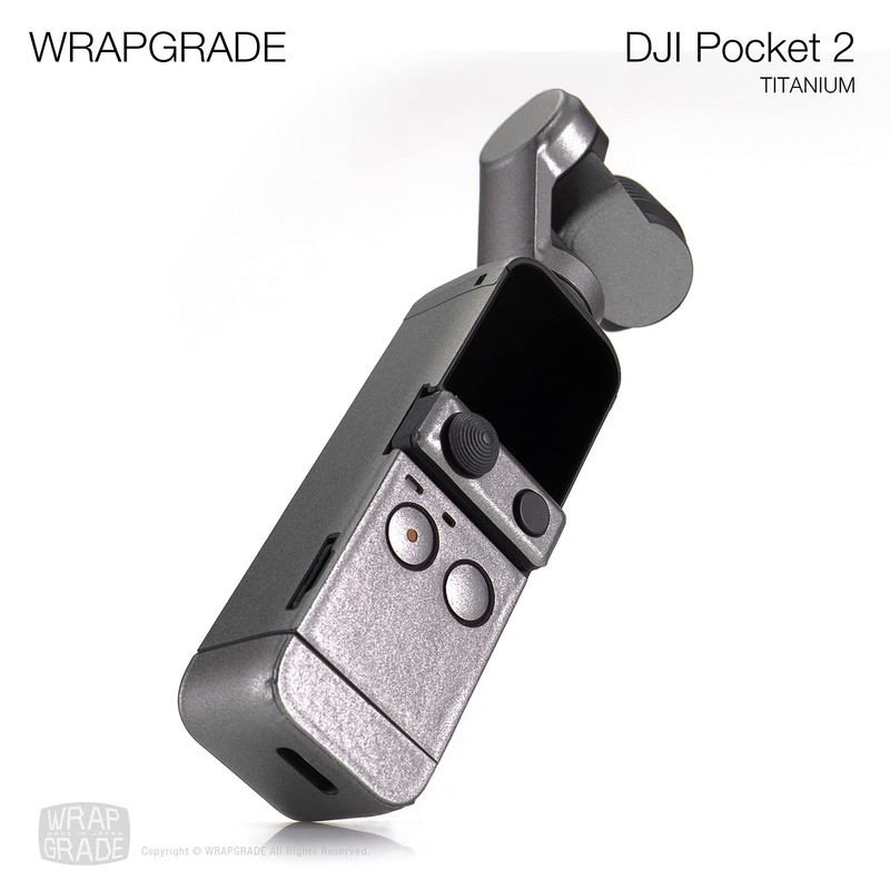 WRAPGRADE Skin Stickers for DJI Pocket 2 (Titanium)