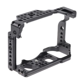Hersmay Camera Cage Video Stabilizer for Nikon Z5/ Z6/ Z7/ Z6II/ Z7II Mirrorless Camera with Cold Shoe,Handle Locating Holes,Multiple 1/4" 3/8" Screw Holes