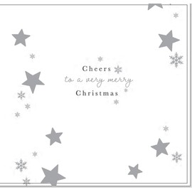 Noel Tatt Artistic Christmas Greeting Card - 'Special Friends' - Pop The Champagne - Gorgeous Illustration