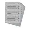 Folder Register for Personnel, Sophisticated Register for DIN A4 Folder,