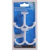 Hardware Essentials 852303 Under Shelf Coat Hook White -2 Pack