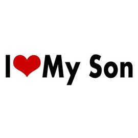 Son I Love My Sticker Heart Decal Vinyl Bumper Decor CAR Graphic Wall