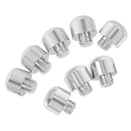 NOLITOY 8pcs Metal Hair Scissor Mufflers Noise Reducing Bumpers for Pet Grooming Barber Tools Enhance Cutting Precision Fit for Salon Accessories