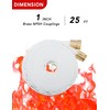 ZYfire Fire Hose - 1" ID x 25 FT Single