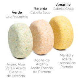 CABRERIZO SOAP Solides Shampoo ohne Sulfate und Silikone, natürliches festes Shampoo, 3 x 50 g – Shampoo-Sticks – festes Shampoo für fettiges Haar, trockenes Haar und häufiger Gebrauch