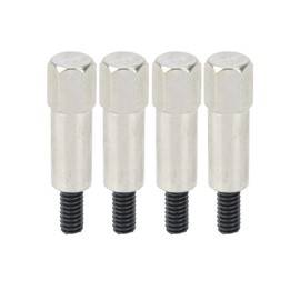 Depisuta 8 Pcs SBC Valve Cover, Stainless Steel Chrome Hex Head Stud Kit, Fits 283 302 305 307 327 350 383 400 SBC Engine Header Intake Manifold​