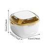 Denture Cleaning Case,Retainer Cleaning Box Double-Layer Denture Cleaning Cup -