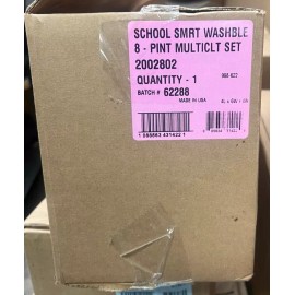 JBL School Smart 2002802 Washable Tempera Paint Set Multicultural (Pack of 8)