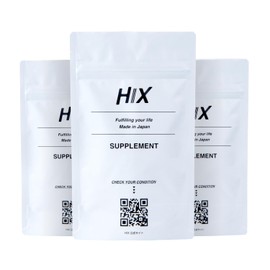 HIX (ヒックス) メンズ サプリメント 亜鉛 L-リジン ビオチン ビタミンC ビタミンB ハリとコシ タンパク質 120粒 30日分 3個セット hx00300003