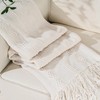 Battilo Cream Throw Blanket for Couch, Bedroom Decor Boho Throw