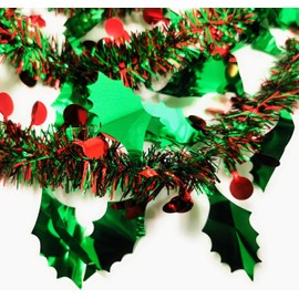 YLAB - 3 Strands of Holly Berry Tinsel (6 meters in total)