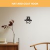 Angoily Wall Mounted Hook, Black Iron Coat Hooks, Decorative Cats