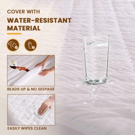 Bearhug Electric Heated Mattress Pads Queen Size Dual Controllers 60”×80” Waterproof Bed Warmer 21” Deep Pocket 10 Heat Settings 12-Hour Timer Machine Washable White