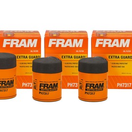 PH7317 Extra Guard Passenger Car Spin-On Oil Filter (Pack of 3)