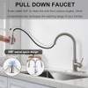 SHACO Kitchen Faucets with Pull Down Sprayer, Single Handle Stainless