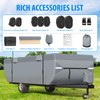 Mofeez Pop Up Camper Cover 12-14ft, 7 Layers Top Extra-Thick