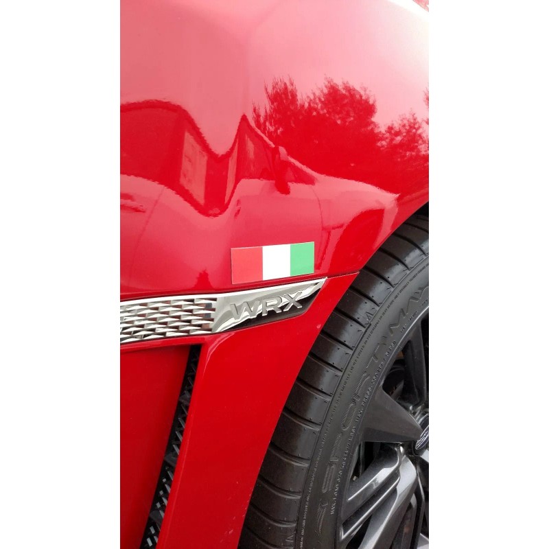Cupeez Magnetic Italian Flag Auto Accessory Italy Emblem Made in