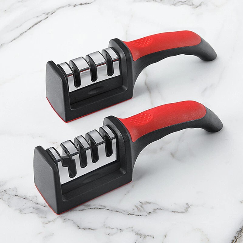 Unbranded 2PCS Knife Sharpener Professional 4-Stage Ceramic Diamond Steel Sharpening