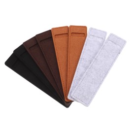Operitacx Modern Single Pen Holder Pencil Case Bag Felt Pouch for Notebook Planner Book Office