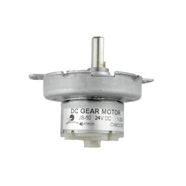 CHANCS JS-50 24V DC 40RPM D-Shaft Motor Mini DC Gear Motor POM Plastic Gear