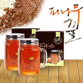 Gangwon Beekeeping 프리미엄 피나무꿀 핸들컵 550gx2병 Premium Pine Honey Handle Cup 550gx2 Bottles