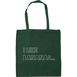 Hippowarehouse I like bananas Tote Shopping Gym Beach Bag 42cm x38cm, 10 litres