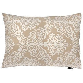 CAMEL PALMS Made in Japan 100% Cotton Pillowcase, Pillow Cover, Zipper Type, for 43×63cm, Ornament Pattern, Beige