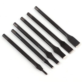 Leather Punch Tools, Metal 6Pcs Leather Straight Slot Punch for Handtool Work for Wallet for DIY
