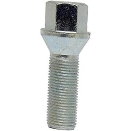 10 Wheel Bolts Wheel Bolts Taper Collar Silver M14 x 1.5 50 mm