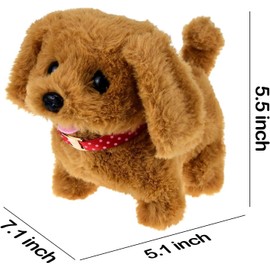 Toy Dog Running and Barking Dog Toy Children Dog Toy Children Dog with Lead for Running and Barking for Children Running Dog Toy Birthday Gift for Children from 1 2 3 4 5 6 Years