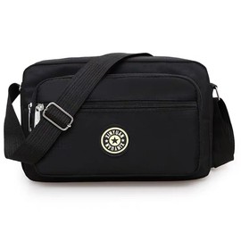 Bolsa Crossbody Mujer,Bolsa Cruzado para Mujer Bolso de Hombro Ajustable Ligero Bolsa Bandolera para San Valentin,Dia de las Madres Regalos,Hombro,Cumpleaños, Aniversarios (Negro)